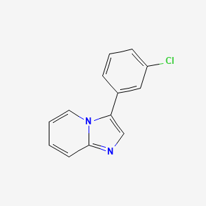 molecular formula C13H9ClN2 B8325772 3-(3-Chloro-phenyl)-imidazo[1,2-a]pyridine 