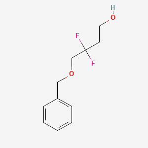 molecular formula C11H14F2O2 B8325789 1-Benzyloxy-2,2-difluoro-4-hydroxybutane 