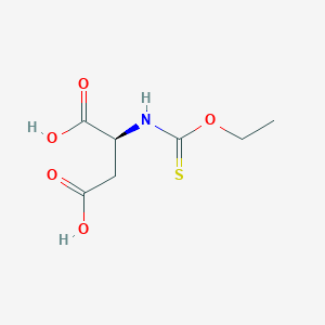 molecular formula C7H11NO5S B8325837 N-(Ethoxycarbonothioyl)-L-aspartic acid CAS No. 78255-92-2