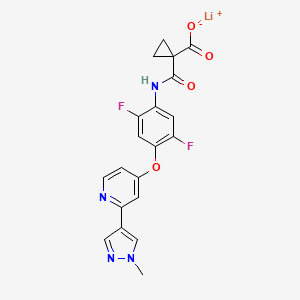 Lithium 1-((2,5-difluoro-4-((2-(1-methyl-1H-pyrazol-4-yl)pyridin-4-yl)oxy)phenyl)carbamoyl)cyclopropane-1-carboxylate