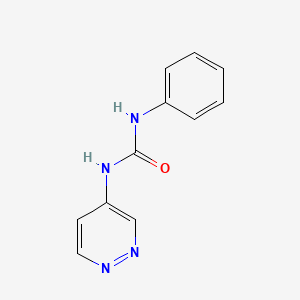 molecular formula C11H10N4O B8325860 N-(4-pyridazinyl)-N'-phenylurea 