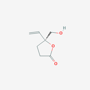 (S)-5-Vinyl-5-hydroxymethyl-tetrahydro-2-furanone