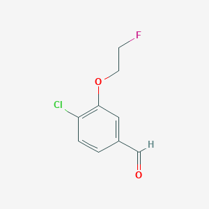 4-Chloro-3-(2-fluoro-ethoxy)-benzaldehyde