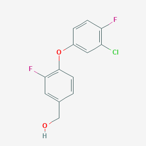 molecular formula C13H9ClF2O2 B8325913 (4-(3-Chloro-4-fluorophenoxy)-3-fluorophenyl)methanol 