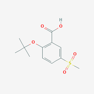 molecular formula C12H16O5S B8325927 2-tert-Butoxy-5-methanesulfonyl-benzoic acid 