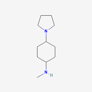molecular formula C11H22N2 B8325933 (4-Pyrrolidin-1-yl-cyclohexyl)-methylamine 