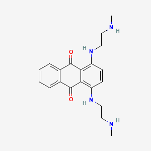 molecular formula C20H24N4O2 B8325949 Anthraquinone, 1,4-bis((2-(methylamino)ethyl)amino)- CAS No. 19853-99-7