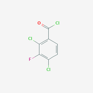 molecular formula C7H2Cl3FO B8325956 2,4-Dichloro-3-fluorobenzoyl chloride 