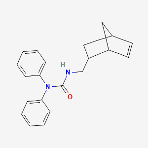 molecular formula C21H22N2O B8325987 N'-(bicyclo[2.2.1]hept-5-en-2-ylmethyl)-N,N-diphenylurea 