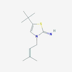molecular formula C12H20N2S B8326049 5-tert-butyl-3-(3-methylbut-2-enyl)thiazol-2(3H)-imine 