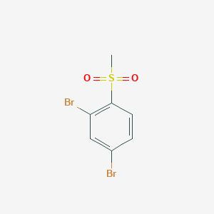 molecular formula C7H6Br2O2S B8326109 2,4-Dibromo-1-(methylsulfonyl)benzene 