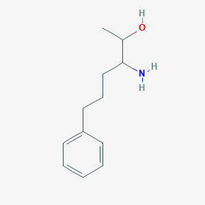 molecular formula C12H19NO B8326113 3-Amino-6-phenyl-hexan-2-ol 
