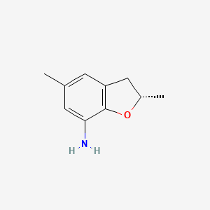 molecular formula C10H13NO B8326135 (S)-2,5-dimethyl-2,3-dihydrobenzofuran-7-amine 