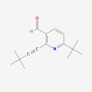 6-tert-Butyl-2-(3,3-dimethylbut-1-ynyl)pyridine-3-carboxaldehyde