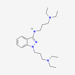 1-(3-Diethylaminopropyl)-3-(3-diethylaminopropylamino)indazole