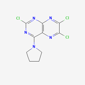 4-Pyrrolidin-1-yl-2,6,7-trichloropteridine