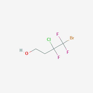 molecular formula C4H5BrClF3O B8326214 4-Bromo-3-chloro-3,4,4-trifluorobutan-1-ol 