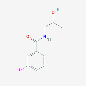 molecular formula C10H12INO2 B8326222 N-(2-hydroxypropyl)-3-iodobenzamide 