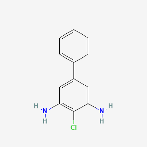 molecular formula C12H11ClN2 B8326238 2-Chloro-5-phenyl-m-phenylenediamine 