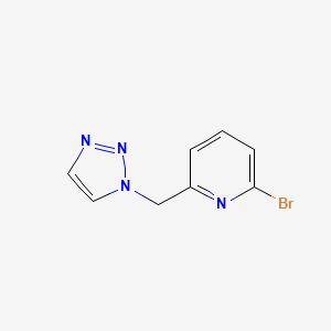 molecular formula C8H7BrN4 B8326244 2-bromo-6-(1H-1,2,3-triazol-1-ylmethyl)pyridine 