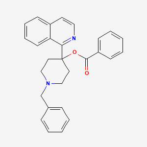(1-Benzyl-4-isoquinolin-1-ylpiperidin-4-yl) benzoate