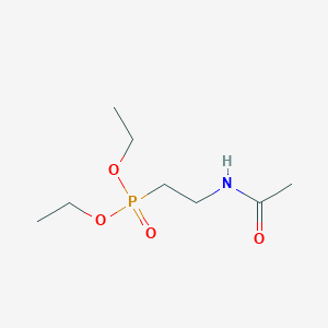 molecular formula C8H18NO4P B8326259 Diethyl 2-acetylaminoethylphosphonate 