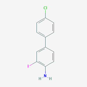 molecular formula C12H9ClIN B8326262 4'-Chloro-3-iodobiphenyl-4-ylamine 
