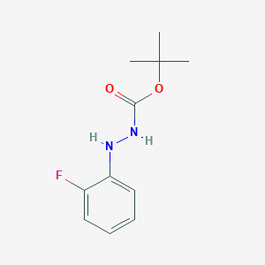 molecular formula C11H15FN2O2 B8326289 N'-(2-fluoro-phenyl)-hydrazinecarboxylic acid tert-butyl ester CAS No. 928053-39-8