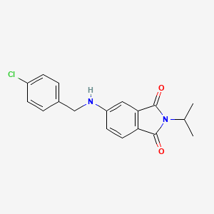 molecular formula C18H17ClN2O2 B8326326 5-(4-Chloro-benzylamino)-2-isopropyl-isoindole-1,3-dione 