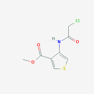 molecular formula C8H8ClNO3S B8326330 3-Carbomethoxy-4-[(chloroacetyl)amino]thiophene 