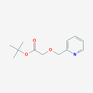 molecular formula C12H17NO3 B8326341 (Pyridin-2-yl-methoxy)-acetic acid t-butyl ester 