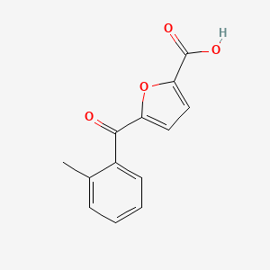 molecular formula C13H10O4 B8326356 5-(2-Methylbenzoyl)-2-furoic acid 