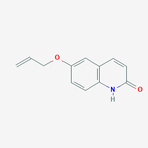 molecular formula C12H11NO2 B8326363 6-allyloxy-2(1H)-quinolinone 