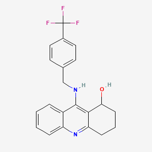 B8326366 9-(((4-(Trifluoromethyl)phenyl)methyl)amino)-1,2,3,4-tetrahydro-1-acridinol CAS No. 104628-37-7