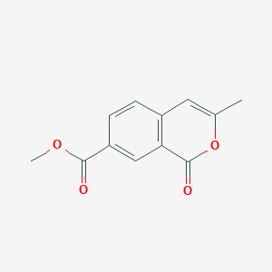 molecular formula C12H10O4 B8326389 methyl 3-methyl-1-oxo-1H-isochromene-7-carboxylate 