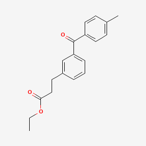 B8326454 Ethyl 3-[3-(4-methylbenzoyl)phenyl]propanoate CAS No. 87849-61-4