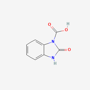 molecular formula C8H6N2O3 B8326463 2,3-dihydro-2-oxo-1H-benzimidazole-1-carboxylic acid 