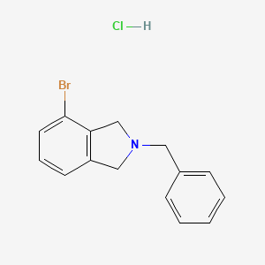molecular formula C15H15BrClN B8326467 2-Benzyl-4-bromoisoindoline hydrochloride 