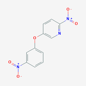 molecular formula C11H7N3O5 B8326500 2-Nitro-5-(3-nitrophenoxy)pyridine 