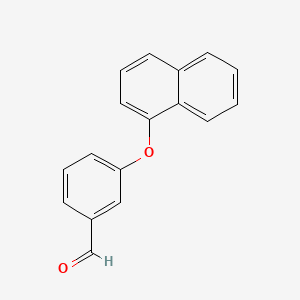 molecular formula C17H12O2 B8326507 3-(Naphthalen-1-yloxy)benzaldehyde 