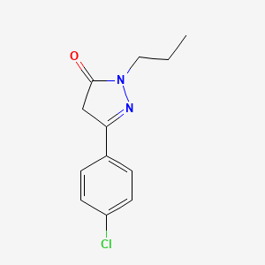 3-(4-Chlorophenyl)-1-propyl-4, 5-dihydropyrazol-5-one