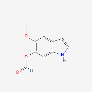 molecular formula C10H9NO3 B8326563 5-Methoxy-1H-indol-6-yl formate 