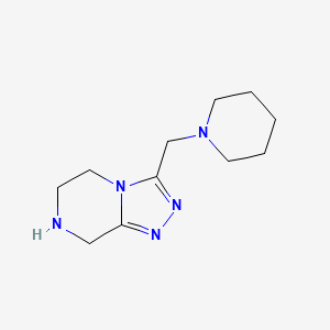 3-(Piperidin-1-ylmethyl)-5,6,7,8-tetrahydro-[1,2,4]triazolo[4,3-a]pyrazine