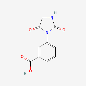 molecular formula C10H8N2O4 B8326580 3-(2,5-Dioxo-imidazolidin-1-yl)-benzoic acid 