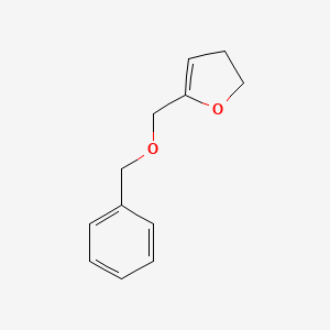 molecular formula C12H14O2 B8326616 2-Benzyloxymethyl-4,5-dihydrofuran 