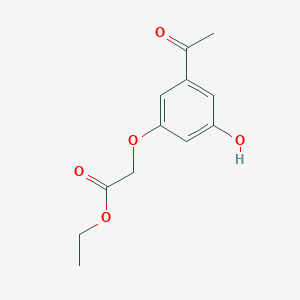 molecular formula C12H14O5 B8326625 Ethyl (3-acetyl-5-hydroxyphenoxy)-acetate 