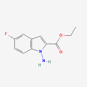 1-Amino-5-fluoro-1H-indole-2-carboxylic acid ethyl ester