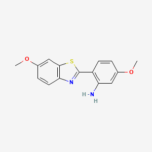 5-Methoxy-2-(6-methoxybenzothiazol-2-yl)phenylamine