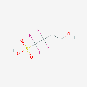 molecular formula C4H6F4O4S B8326700 4-Hydroxy-1,1,2,2-tetrafluorobutane-1-sulfonic acid 