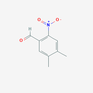molecular formula C9H9NO3 B8326849 4,5-Dimethyl-2-nitrobenzaldehyde 